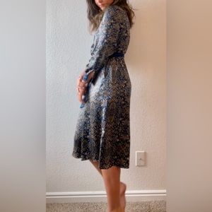 Gorgeous Peacock Inspired Silk Dress